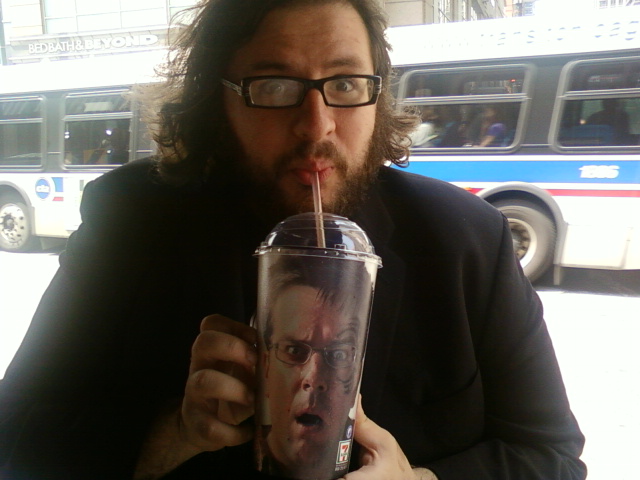 Ed Helms cup drinking