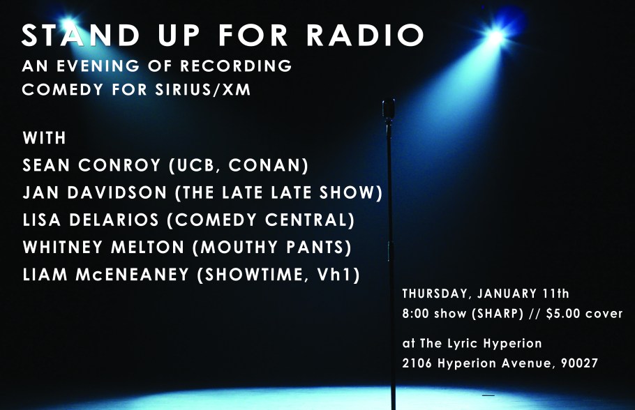 sirius recording show poster